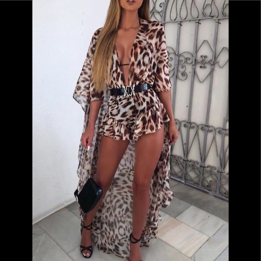 Printed Cape Romper